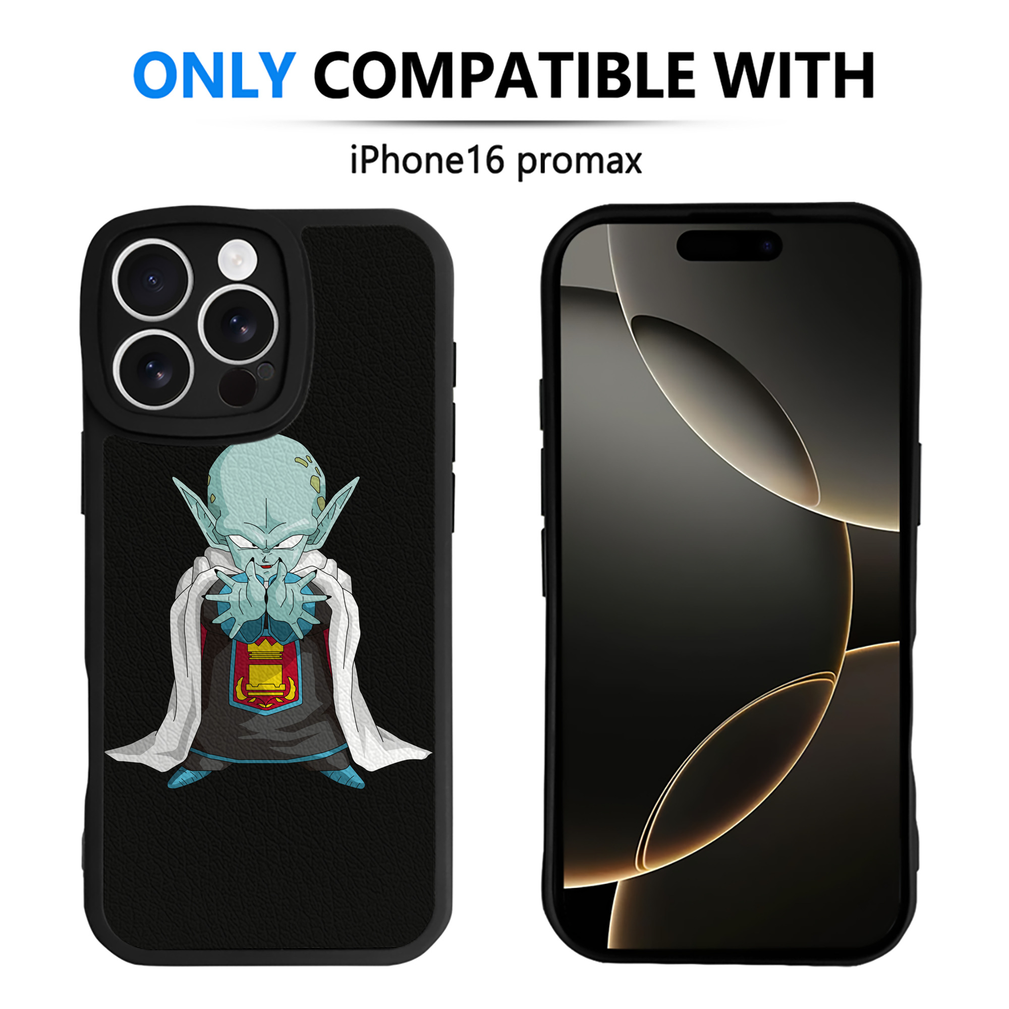 （画像用） ドラゴンボール DRAGON BALL 【iPhone 16シリーズ対応】シリコンスマホケース（レザー調） 材質：シリコン